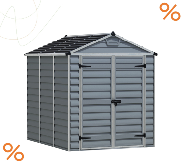 Palram-Canopia Gerätehaus SKYLIGHT 6x8 (185x229cm) Thermo Polycarbonat grau