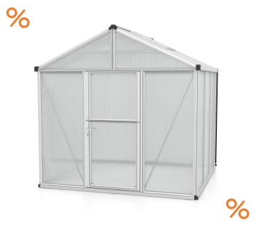 Vitavia Premium Gewächshaus Zeus 6200 BxT 258x242cm 10mm HKP 6,2m² Alu eloxiert