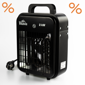 Vitavia Elektroheizung Vitavia 2kW Frostwächter Lüfter 400m³/h