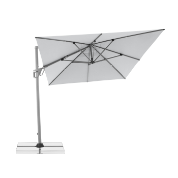 Doppler Großer Pendelschirm Active NEO Side 260x350cm Grau + Plattenständer