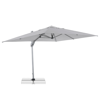 Doppler Großer Pendelschirm Active NEO Side 260x350cm Grau + Plattenständer