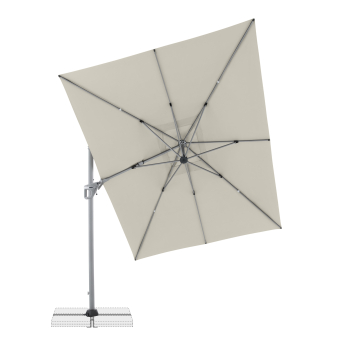 Doppler Großer Pendelschirm Active NEO Side 260x350cm Natur + Plattenständer