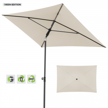 Doppler Sonnenschirm ACTIVE Green Edition 200x120cm Natur + Schutzhülle