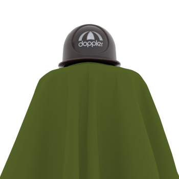 Doppler Pendelschirm ALU WOOD AX Ultra 220x300cm Kiwi Grün + Ständer