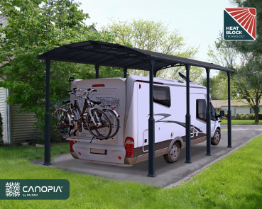 Palram-Canopia Alu Carport Arcadia ALPIN 10600 Polycarbonat BxT 359x1077cm