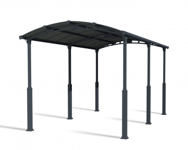 Palram-Canopia Alu Carport Arcadia ALPIN 6400 grau Polycarbonat BxT 359x649cm