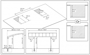 Palram-Canopia Alu Carport Arizona Breeze 5000 grau BxL 289x495cm Polycarbonat