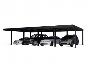NEUHEIT Palram-Canopia Moderner Alu Doppel Carport OSLO 20x40 6x12m Polycarbonat