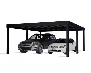 NEUHEIT Palram-Canopia Moderner Alu Doppel Carport OSLO 20x20 6x6m Polycarbonat