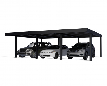 NEUHEIT Palram-Canopia Moderner Alu Doppel Carport OSLO 20x30 6x9m Polycarbonat