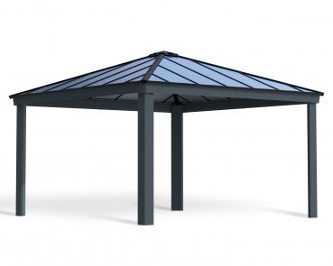 Palram-Canopia Carport COLORADO 4.3x4.3 (422x422cm) Alu grau 6mm Polycarbonat grau