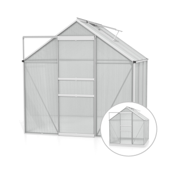 Vitavia Gewächshaus Comet 3800 4mm HKP BxTxH 195x195x197cm 3,8m² Alu eloxiert