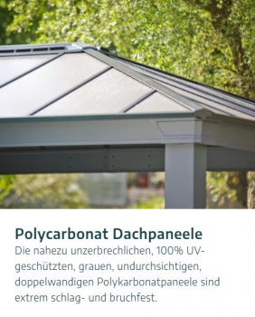 Palram-Canopia Aluminium Pavillon Dallas 3.6x4.8 12x16 (360x483cm) 6mm HKP