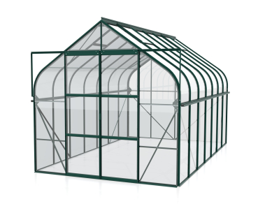Vitavia Gewächshaus Diana 11500 ESG Glas BxTxH 264x445x255cm 11,5m² Alu smaragd