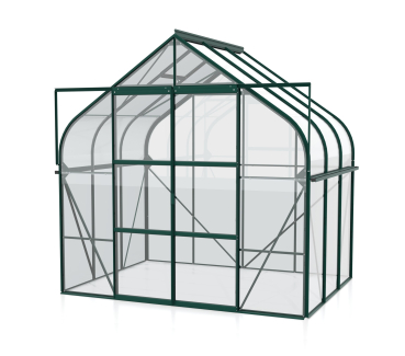 Vitavia Gewächshaus Diana 5000 ESG Glas BxTxH 264x195x255cm 5m² Alu smaragd