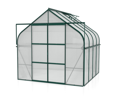 Vitavia Gewächshaus Diana 6700 4mm HKP BxTxH 264x258x255cm 6,7m² Alu smaragd