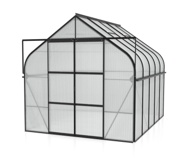 Vitavia Gewächshaus Diana 8300 4mm HKP BxTxH 264x321x255cm 8,3m² Alu schwarz