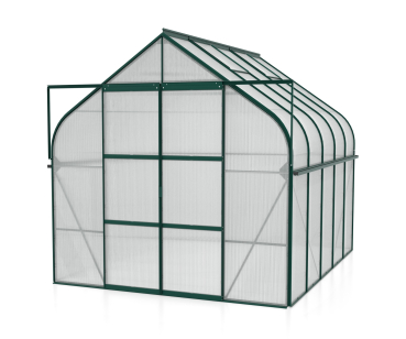 Vitavia Gewächshaus Diana 8300 4mm HKP BxTxH 264x321x255cm 8,3m² Alu smaragd