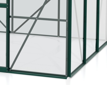 Vitavia Gewächshaus Diana 5000 ESG Glas BxTxH 264x195x255cm 5m² Alu smaragd