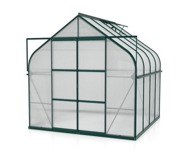Vitavia Gewächshaus Diana 6700 4mm HKP BxTxH 264x258x255cm 6,7m² Alu smaragd