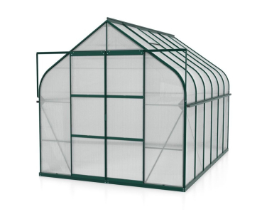 SET Vitavia Gewächshaus Diana 8300 4mm HKP 264x321cm smaragd + Fundamentsrahmen