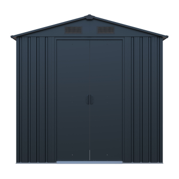 Preview: Preisgünstiges Metall Gerätehaus Basic 2,5㎡ L131xB194xH184cm Satteldach von Elmar Jung