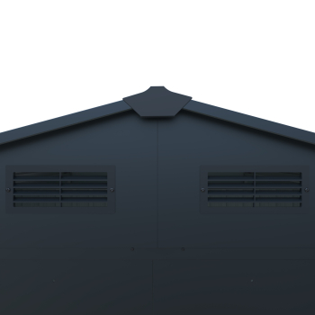 Preisgünstiges Metall Gerätehaus Basic 2,5㎡ L131xB194xH184cm Satteldach von Elmar Jung