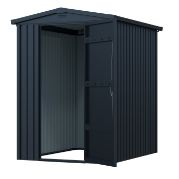 Premium Gerätehaus Basic Plus 2,6㎡ L179xB144xH193cm Satteldach abschließbar von Elmar Jung