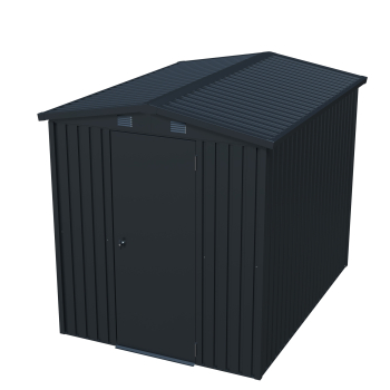 Premium Gerätehaus Basic Plus 4,4㎡ L239xB185xH197cm Satteldach abschließbar von Elmar Jung