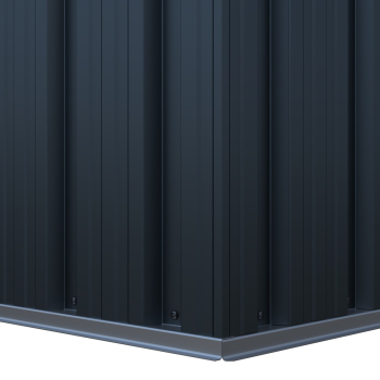 Preisgünstiges kleines Metall Gerätehaus Pultdach 1,7㎡ L110xB174xH174cm von Elmar Jung