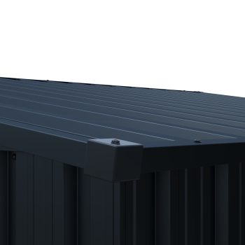 Preisgünstiges kleines Metall Gerätehaus Pultdach 1,7㎡ L110xB174xH174cm von Elmar Jung