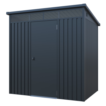 Premium Gerätehaus Skylight Plus 3㎡ L147xB197xH201cm Pultdach abschließbar von Elmar Jung