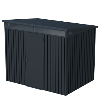 Premium Gerätehaus Skylight Plus 4,5㎡ L186xB237xH201cm Pultdach abschließbar von Elmar Jung