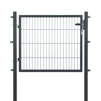 Elmar Jung Einzeltor Premium HxB 80x120cm eckige Pfosten 60/60 anthrazit