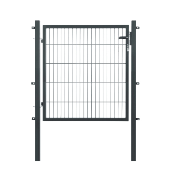 Elmar Jung Einzeltor Premium HxB 100x120cm eckige Pfosten 60/60 anthrazit