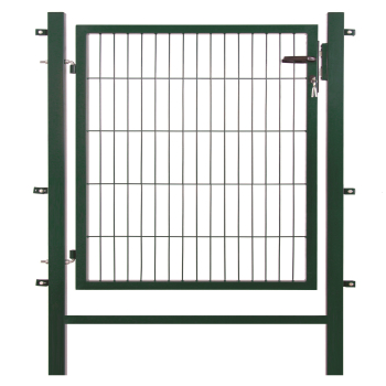 Elmar Jung Einzeltor Simple HxB 100x100cm eckige Pfosten 60/60 moosgrün - vormontiert
