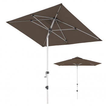 Doppler Kurbelschirm Expert auto tilt 220x140cm Knicker höhenverstellbar Greige