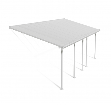 Palram-Canopia Terrassenüberdachung Feria 3x7 weiß TxB 295x730cm 8mm HKP