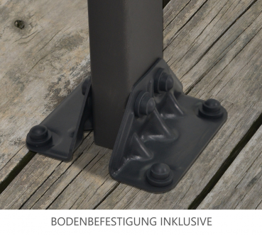 Palram-Canopia Terrassenüberdachung Feria 3x6 anthrazit TxB 295x610cm 8mm HKP