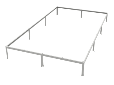 Vitavia Fundamentsrahmen für Modell 11500 LxBxH 441x254x6cm Stahlblech grau