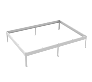 Vitavia Fundamentsrahmen für Modell 5000 LxBxH 254x192x12,5cm Stahlblech grau