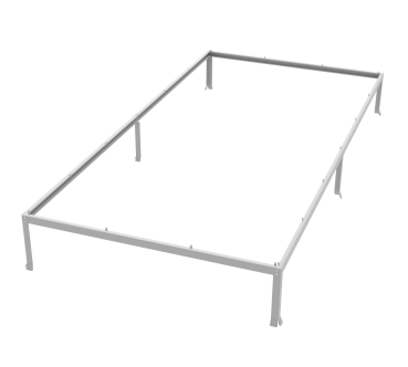 Vitavia Fundamentsrahmen für Modell Comet 7500 LxBxH 379x192x6cm Stahlblech grau