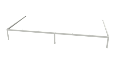 Vitavia Fundamentsrahmen für Ida Osiris 7800 LxBxH 379x190x6cm Stahlblech grau