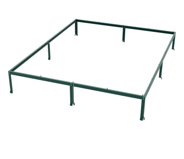 Vitavia Fundamentsrahmen für Modell 8300 LxBxH 317x254x6cm Stahlblech smaragd