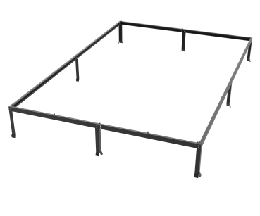 Vitavia Fundamentsrahmen für Modell 9900 LxBxH 379x254x6cm Stahlblech schwarz