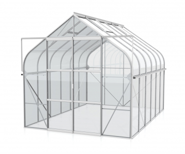 Vitavia Gewächshaus Diana 9900 ESG Glas BxTxH 264x383x255cm 9,9m² Alu eloxiert