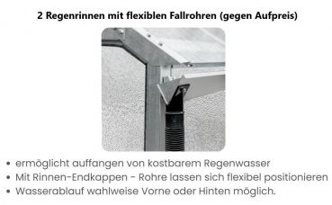 Vario Stahl Gewächshaus Hobby S 5 Nörpelglas 4mm BxL 197x450cm 8,9m² verzinkt