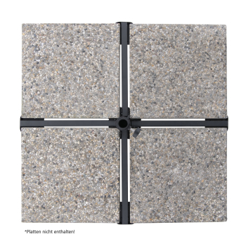 Doppler Klappständer für Platten 40x40cm, Mastdurchmesser 25-32 mm für Schirme bis Ø 300 cm