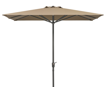 Preview: Schneider Alu/Stahl Kurbelschirm Korsika 270x270cm Stock 48mm Weboptik Natur