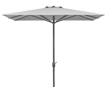 Preview: Schneider Alu/Stahl Kurbelschirm Korsika 270x270cm Stock 48mm Weboptik silbergrau